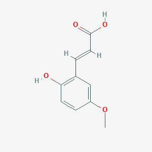 molecular formula C10H10O4 B7819426 3-(2-Hydroxy-5-methoxy-phenyl)-acrylic acid CAS No. 38489-78-0