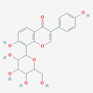 molecular formula C21H20O9 B7819556 7-Hydroxy-3-(4-hydroxyphenyl)-8-[3,4,5-trihydroxy-6-(hydroxymethyl)oxan-2-yl]chromen-4-one 