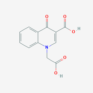molecular formula C12H9NO5 B7819695 1-(Carboxymethyl)-4-oxo-1,4-dihydroquinoline-3-carboxylic acid 