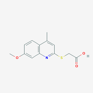 [(7-methoxy-4-methylquinolin-2-yl)thio]acetic acid