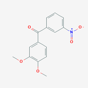 molecular formula C15H13NO5 B7819725 (3,4-Dimethoxyphenyl)(3-nitrophenyl)methanone 