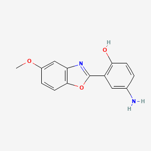 4-Amino-2-(5-methoxy-benzooxazol-2-yl)-ph enol