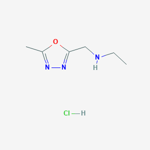 N-[(5-methyl-1,3,4-oxadiazol-2-yl)methyl]ethanamine hydrochloride