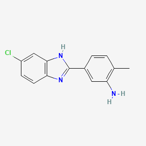 5-(5-chloro-1H-benzimidazol-2-yl)-2-methylaniline