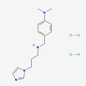4-(((3-(1H-imidazol-1-yl)propyl)amino)methyl)-N,N-dimethylaniline dihydrochloride