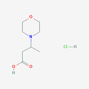 4-Morpholinepropanoic acid, beta-methyl-, hydrochloride