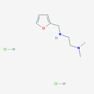 molecular formula C9H18Cl2N2O B7819896 N-(furan-2-ylmethyl)-N',N'-dimethylethane-1,2-diamine;dihydrochloride 