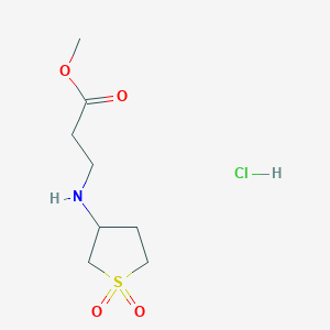 Methyl 3-((1,1-dioxidotetrahydrothiophen-3-yl)amino)propanoate hydrochloride
