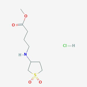 Methyl 4-((1,1-dioxidotetrahydrothiophen-3-yl)amino)butanoate hydrochloride