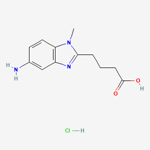 4-(5-amino-1-methyl-1H-benzo[d]imidazol-2-yl)butanoic acid hydrochloride
