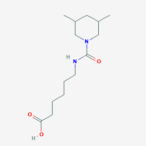 molecular formula C14H26N2O3 B7819963 6-{[(3,5-Dimethylpiperidin-1-yl)carbonyl]amino}hexanoic acid 