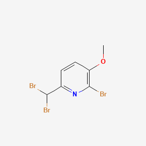 molecular formula C7H6Br3NO B7819994 2-Bromo-6-(dibromomethyl)-3-pyridinyl methyl ether CAS No. 952569-59-4