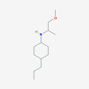 molecular formula C13H27NO B7820029 N-(1-methoxypropan-2-yl)-4-propylcyclohexan-1-amine 