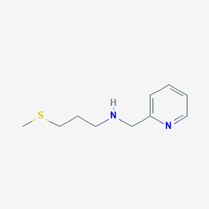 molecular formula C10H16N2S B7820031 [3-(Methylsulfanyl)propyl](pyridin-2-ylmethyl)amine 