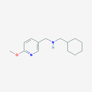 molecular formula C14H22N2O B7820070 1-Cyclohexyl-N-((6-methoxypyridin-3-yl)methyl)methanamine 