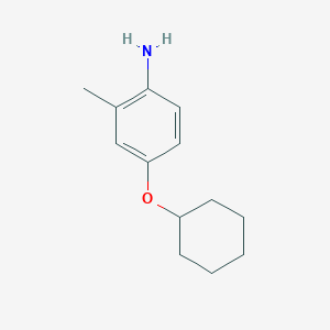 molecular formula C13H19NO B7820087 4-(环己氧基)-2-甲基苯胺 