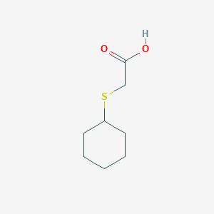 molecular formula C8H14O2S B7820093 Cyclohexylsulfanyl-acetic acid CAS No. 52363-15-2