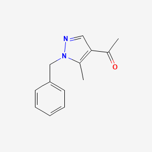 molecular formula C13H14N2O B7820107 1-(1-Benzyl-5-methyl-1H-pyrazol-4-yl)ethan-1-one 