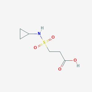 molecular formula C6H11NO4S B7820140 3-(Cyclopropylsulfamoyl)propanoicacid 
