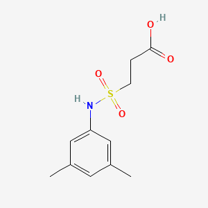 molecular formula C11H15NO4S B7820147 3-[(3,5-Dimethylphenyl)sulfamoyl]propanoicacid 