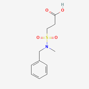molecular formula C11H15NO4S B7820150 3-[Benzyl(methyl)sulfamoyl]propanoic acid 