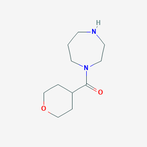 molecular formula C11H20N2O2 B7820170 (1,4-Diazepan-1-yl)(tetrahydro-2H-pyran-4-yl)methanone 