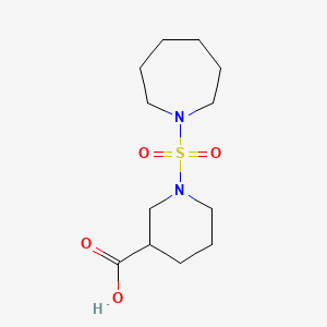 molecular formula C12H22N2O4S B7820214 1-(Azepane-1-sulfonyl)piperidine-3-carboxylic acid 