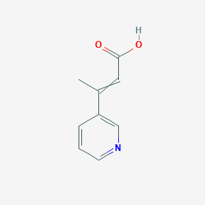 molecular formula C9H9NO2 B7820244 3-Pyridin-3-ylbut-2-enoic acid 
