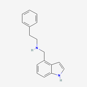 molecular formula C17H18N2 B7820312 N-(1H-indol-4-ylmethyl)-2-phenylethanamine CAS No. 944897-34-1
