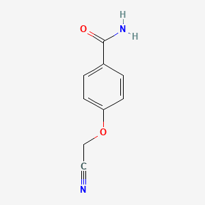 molecular formula C9H8N2O2 B7820395 4-(Cyanomethoxy)benzamide 
