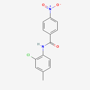 molecular formula C14H11ClN2O3 B7820424 N-(2-氯-4-甲基苯基)-4-硝基苯甲酰胺 