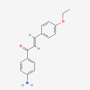 molecular formula C17H17NO2 B7820454 (2E)-1-(4-aminophenyl)-3-(4-ethoxyphenyl)prop-2-en-1-one 