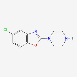 molecular formula C11H12ClN3O B7820497 5-Chloro-2-piperazin-1-yl-1,3-benzoxazole 