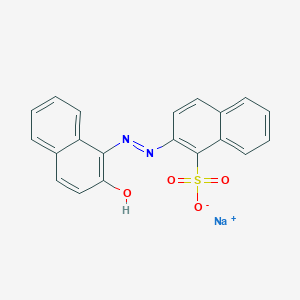 sodium;2-[(2-hydroxynaphthalen-1-yl)diazenyl]naphthalene-1-sulfonate