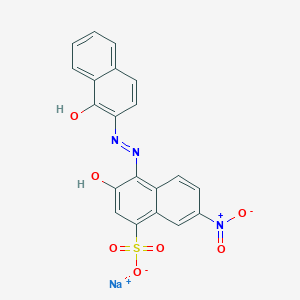 molecular formula C20H12N3NaO7S B7820879 Sodium;3-hydroxy-4-[(1-hydroxynaphthalen-2-yl)diazenyl]-7-nitronaphthalene-1-sulfonate 