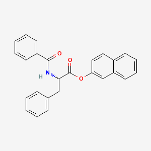 molecular formula C26H21NO3 B7820951 naphthalen-2-yl (2S)-3-phenyl-2-(phenylformamido)propanoate 