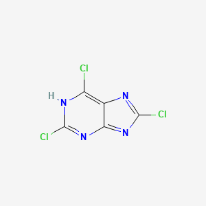 molecular formula C5HCl3N4 B7821031 CID 17372 