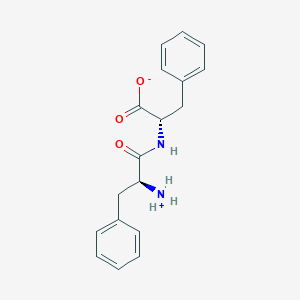 molecular formula C18H20N2O3 B7821035 (2S)-2-{[(2S)-2-azaniumyl-3-phenylpropanoyl]amino}-3-phenylpropanoate 