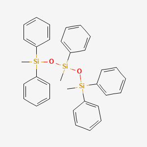 molecular formula C33H34O2Si3 B7821093 1,3,5-Trimethyl-1,1,3,5,5-pentaphenyltrisiloxane CAS No. 28855-11-0