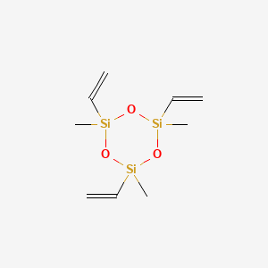 molecular formula C9H18O3Si3 B7821157 1,3,5-三乙烯基-1,3,5-三甲基环三硅氧烷 CAS No. 68082-23-5