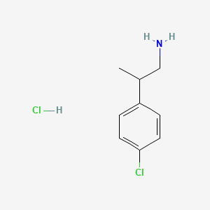 molecular formula C9H13Cl2N B7821259 2-(4-Chlorophenyl)Propan-1-Amine Hydrochloride 