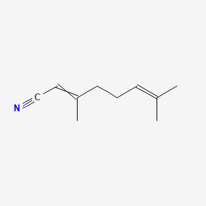 molecular formula C10H15N B7821296 2,6-Octadienenitrile, 3,7-dimethyl- 