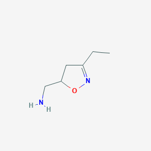 (3-Ethyl-4,5-dihydroisoxazol-5-yl)methanamine