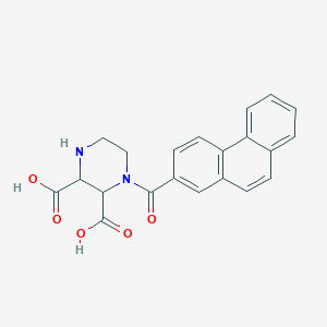 1-(2-Phenanthrenylcarbonyl)-2,3-piperazinedicarboxylic acid