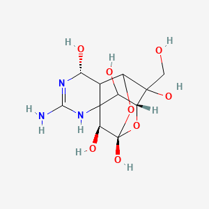 5,9:7,10a-Dimethano-10aH-[1,3]dioxocino[6,5-d]pyrimidine-4,7,10,11,12-pentol, octahydro-12-(hydroxymethyl)-2-imino-,(4R,4aR,5R,7S,9S,10S,10aR,11S,12S)-