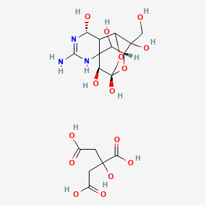 (5R,6S,9S,11R,13S)-3-amino-14-(hydroxymethyl)-8,10-dioxa-2,4-diazatetracyclo[7.3.1.17,11.01,6]tetradec-3-ene-5,9,12,13,14-pentol;2-hydroxypropane-1,2,3-tricarboxylic acid