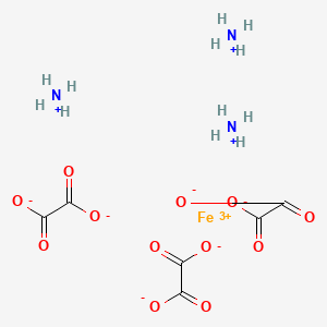 molecular formula C6H12FeN3O12 B7821801 三草酸合铁(III)铵 CAS No. 2944-67-4; 14221-47-7; 55488-87-4