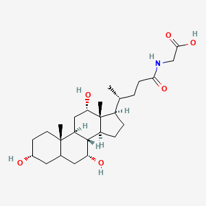 molecular formula C26H43NO6 B7821887 Glycine, N-[(3alpha,5beta,7alpha,12alpha)-3,7,12-trihydroxy-24-oxocholan-24-yl]- 