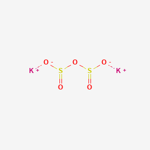 molecular formula K2O5S2 B7822030 Dipotassium;sulfinato sulfite 