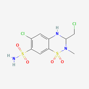 molecular formula C9H11Cl2N3O4S2 B7822088 甲基氯噻嗪 CAS No. 96783-15-2